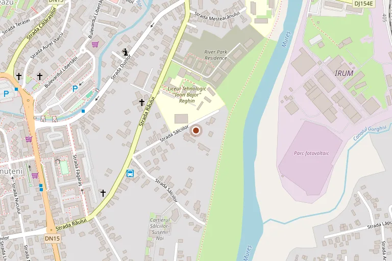 Harta atelierului din str. Sălciilor nr. 28, Reghin