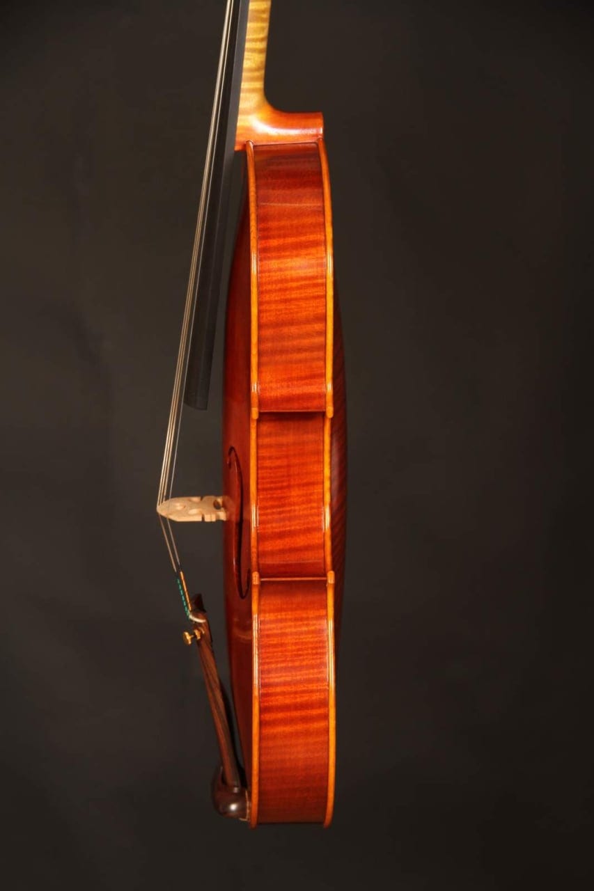 Violă de maestru №10 — Model Guarneri del Gesù, antichizată — fotografie 4