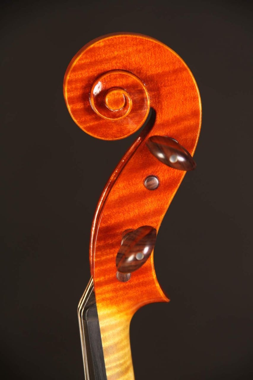Violă de maestru №10 — Model Guarneri del Gesù, antichizată — fotografie 5