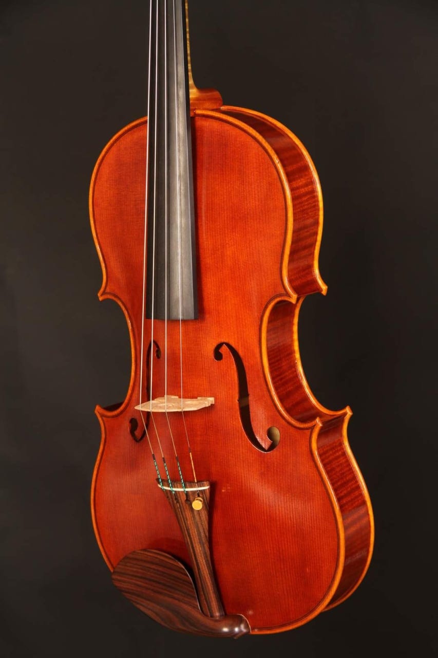 Violă de maestru №10 — Model Guarneri del Gesù, antichizată — fotografie 6
